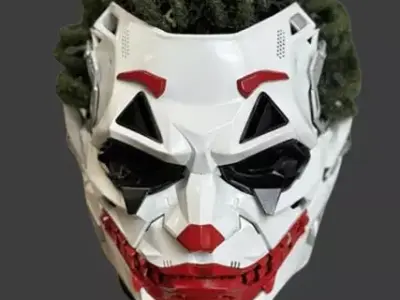 Joker Full Face Masks Cosplay Props multi part premium model 3D model