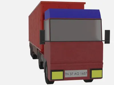 INDIAN TRUCK Free low-poly 3D model