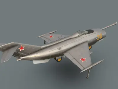 Yakovlev Yak-36 VTOL Low-poly 3D model