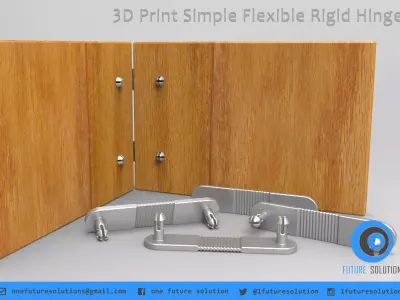 3D Print Simple Flexible Rigid Hinge Free 3D print model