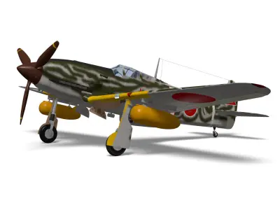 Kawasaki Ki61 hien kou  tony 3D model