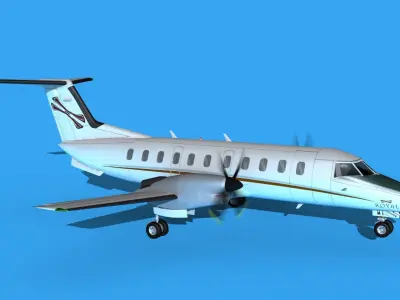 Embraer EMB120 Royal Air Charters 3D model