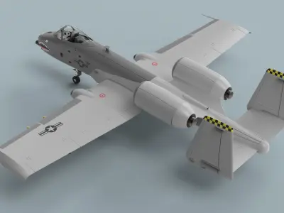 A-10 Thunderbolt II 3D model