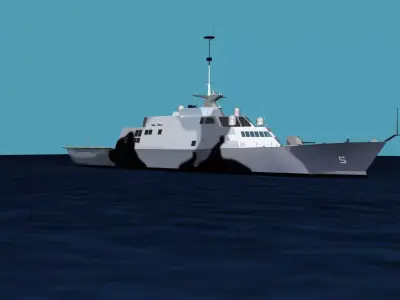Freedom Class Blk 1 LCS-5 USS Milwaukee 3D model