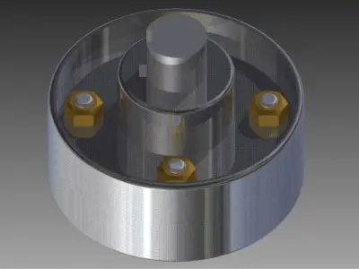 Protected Flange Coupling 3D model