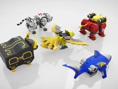 GaoKing - Wild Force Low-poly 3D model