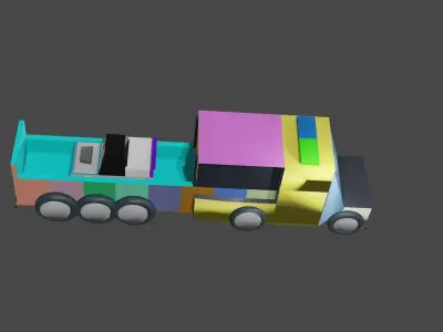 truck dry  fight 3 3D model