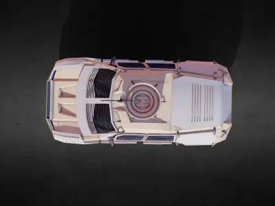 Military Suv Gameready Low-poly 3D model