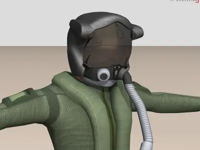 F35 pilot 3D model