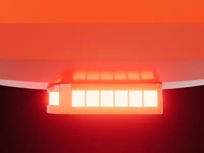 Game model of dirigable 3D model