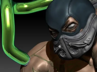 Bane from batman 3D print model