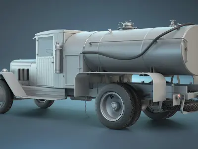 ZIS-5 Fuel Tank High-Poly 3D model