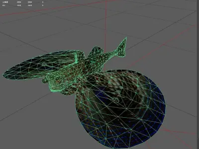 Gurnard Low-poly 3D model