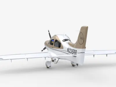 Aircraft Propeller Turbo 3D model