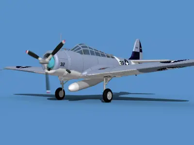Douglas TBD-1 Devestator V12 3D model
