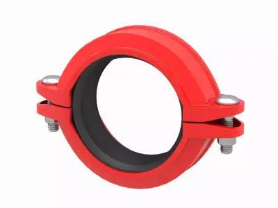 Grooved Rigid Coupling Low-poly 3D model