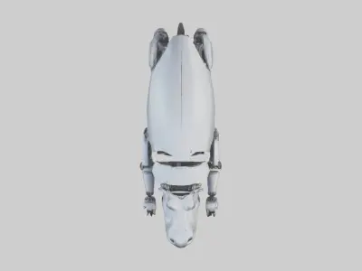 Robot version of a robot hippopotamus model 3D model