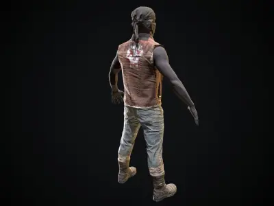 Skull armor 7 Low-poly 3D model