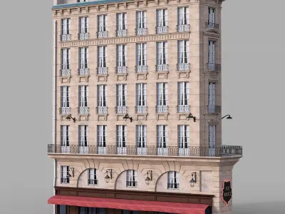 Parisian buildings 3D Model Collection