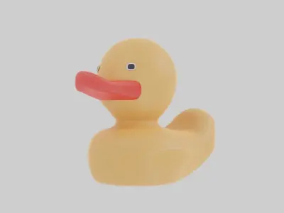 Rubber Duck Low-poly 3D model