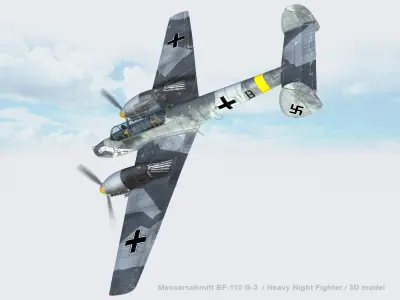 Messerschmitt Bf 110G-3 3D model