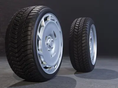 C11SP wheels Low-poly 3D model