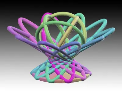 Aquarium-Ornaments Sea anemone Free 3D print model