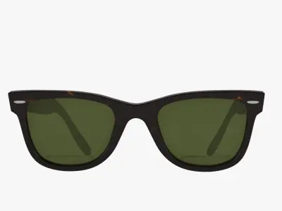 Hipster Sunglasses 3D model
