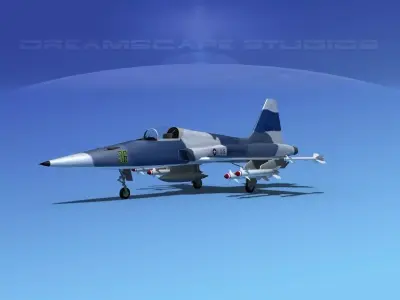 Northrop F-5E Tiger V03 USAF 3D model