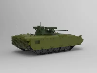 BTR-3 armored personnel carrier 3D model