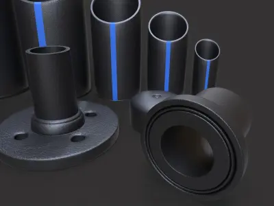 PVC Pipes Pack 3D model