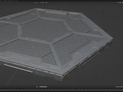 Sci-Fi Kit Free 01 Mecha Platform Free 3D model