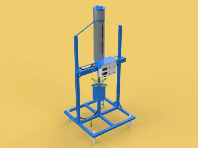 SPREADER ROTARY AUTOMATIC FISH FEEDER CENTRIFUGAL 3D model