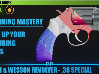 Texturing Mastery Low-poly 3D model
