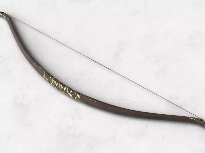 Legolas Mirkwood Bow Low-poly 3D model