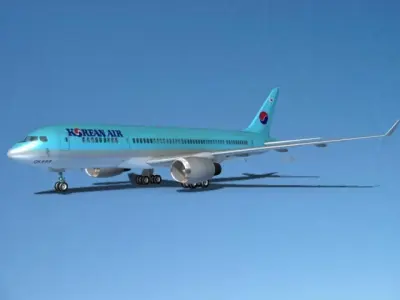 Boeing 787-8 Korean Airlines 3D model