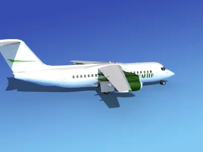 BAe 146-300 Jet Charter 3D model