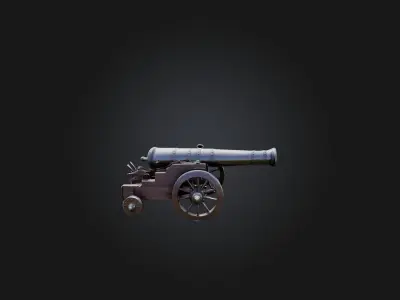 Cannon 3D model 13
