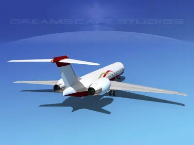 McDonnell Douglas MD-87 Corporate 1 3D model