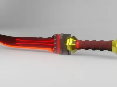Sci-fi Neon Sword Free 3D model