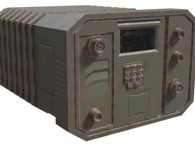 Military Device 01 - Low Poly Game Ready Low-poly 3D model