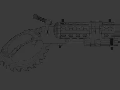 Post-Apocalyptic Shotgun 3D model