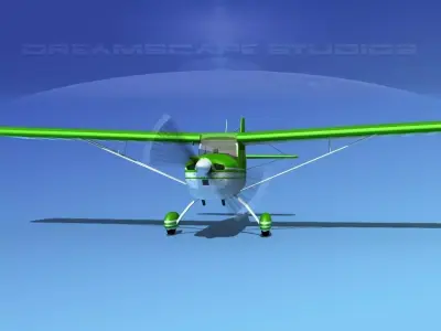 Bellanca Citabria 7KC V06 3D model