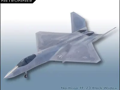 Northrop YF-23 Black Widow Low-poly 3D model