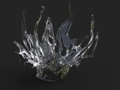 Water stylized 1 3D model