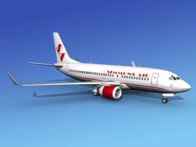 Boeing 737-700ER Simmons Charter 3D model