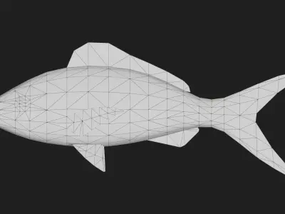 Snapper Low-poly 3D model