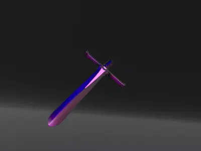 Stylized Arcane Sword 3D model