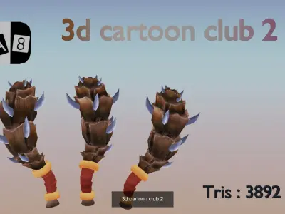 3d cartoon weapons 3D Model Collection