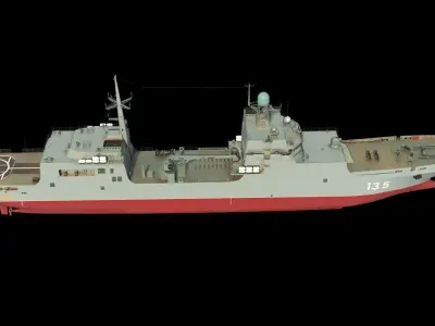 Ivan Gren Landing Ship bdk 11711 3D model